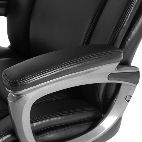 Кресло руководителя Brabix Premium Solid HD-005 до 180 кг, кожа, черное 531941 фото 4